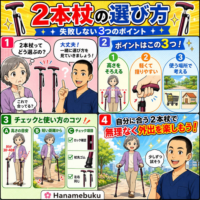 2本杖の選び方｜失敗しないポイント