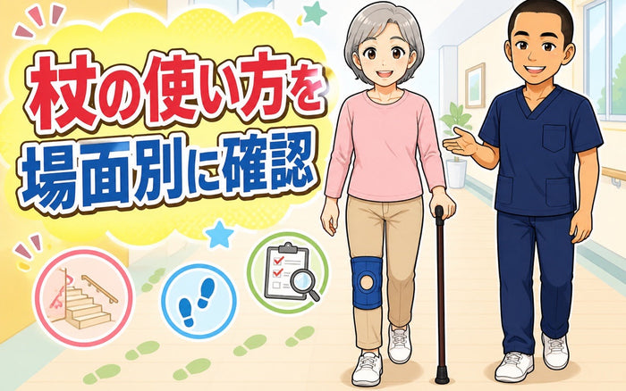 杖の正しい使い方｜安全に歩くためのポイント